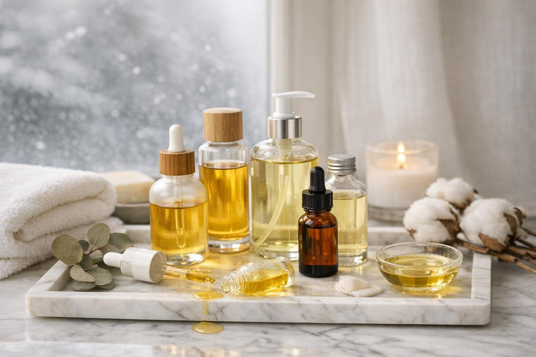 Canadian winter body oils collection and tips