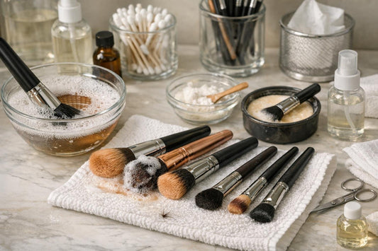 cleaning and fixing face makeup brushes for longevity