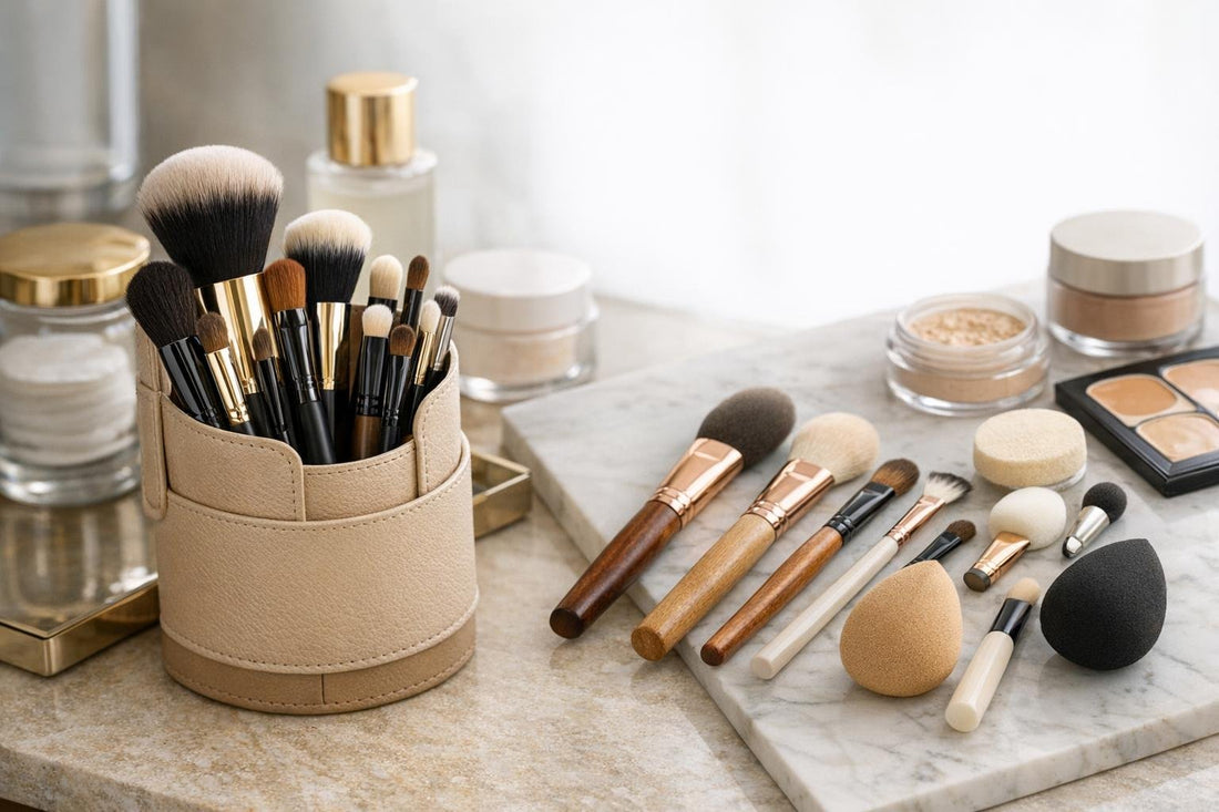 brushes portfolio vs flat lay