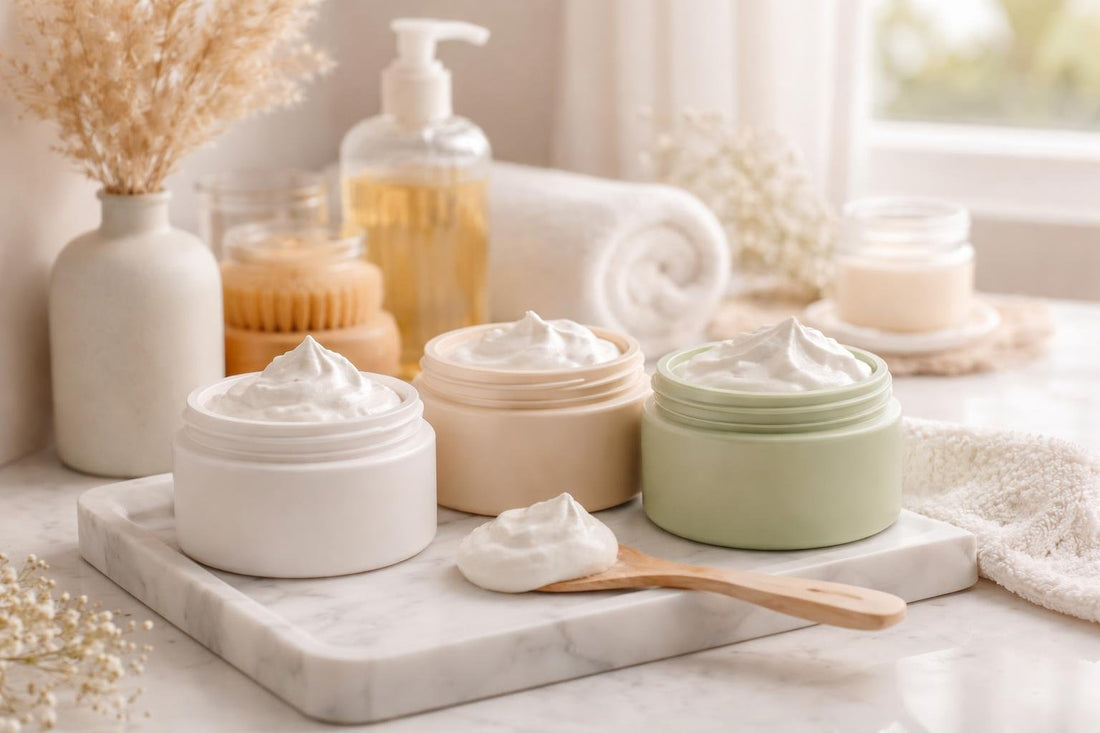 Budget hydrating body mousse for dry winter skin