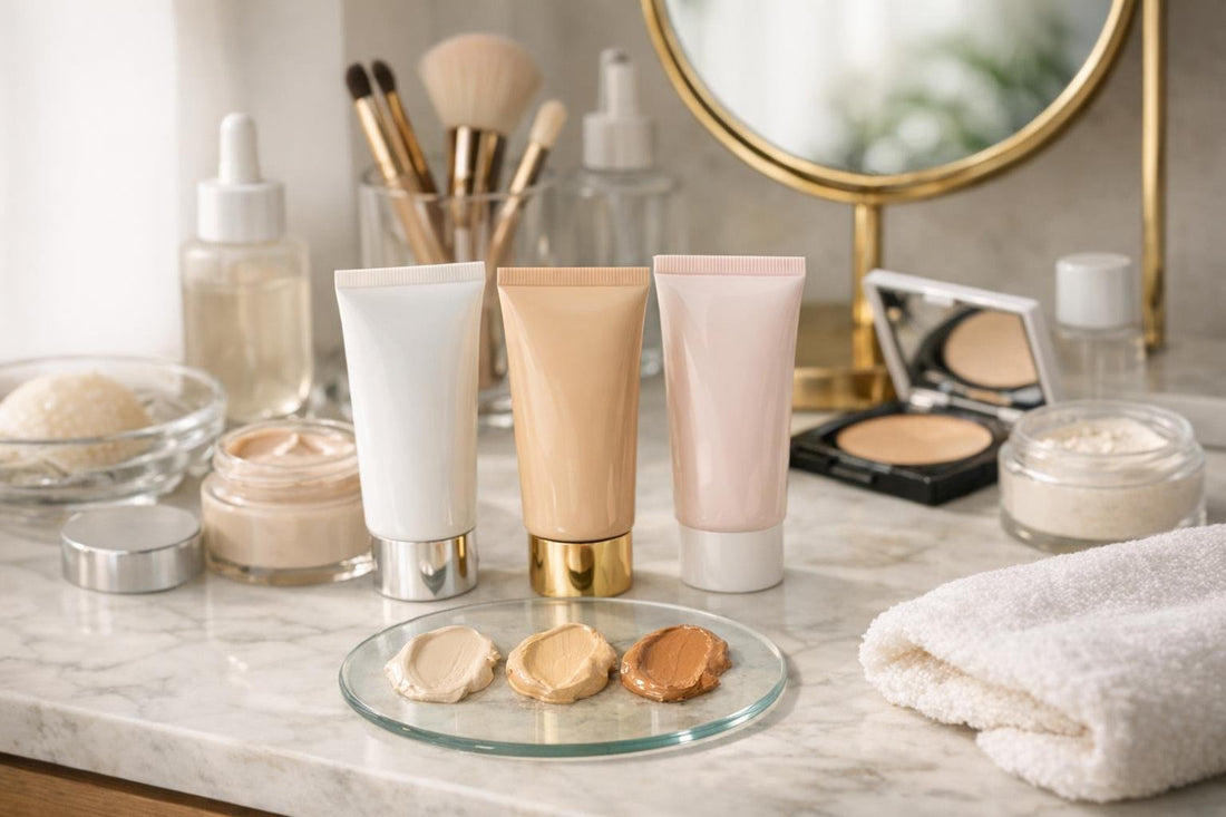 Affordable CC facial cream swatches for natural everyday coverage