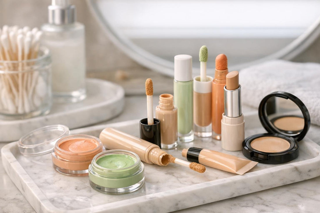 Budget concealers and neutralizing makeup for redness and dark circles