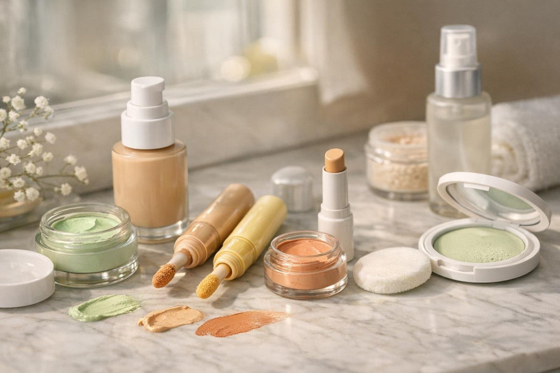 Budget concealers and neutralizing makeup for sensitive skin