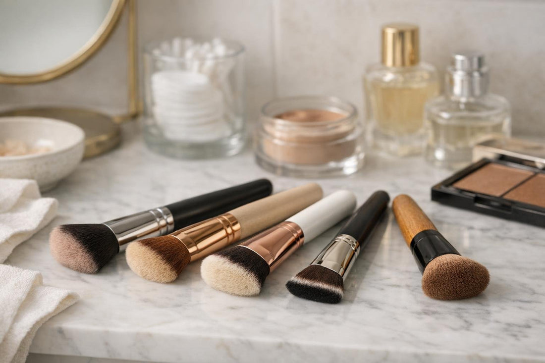 Budget contour brushes for smooth cheekbone and jawline blending