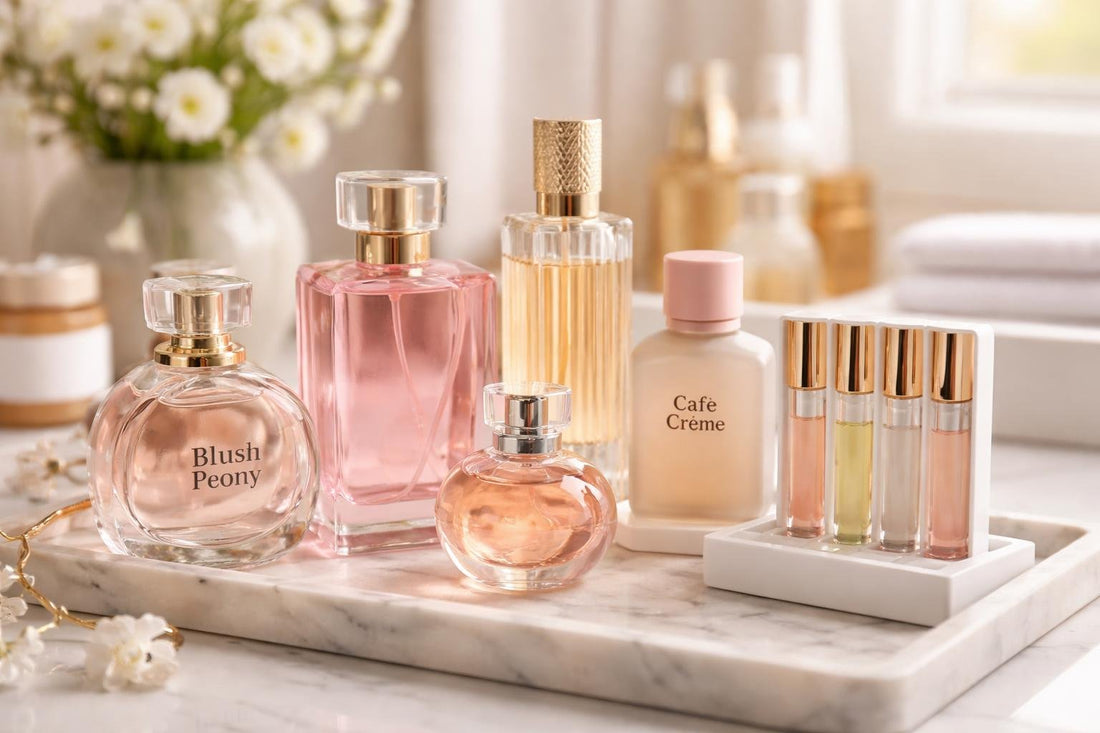 Budget women’s eau de parfum bottles and mini sprays