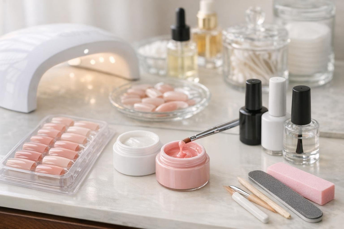 Budget false nail gels for salon look nails at home