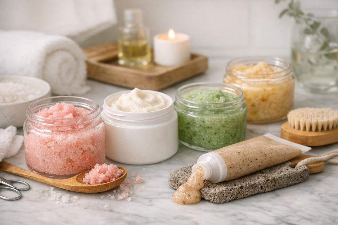 Budget foot and hand scrubs for soft skin
