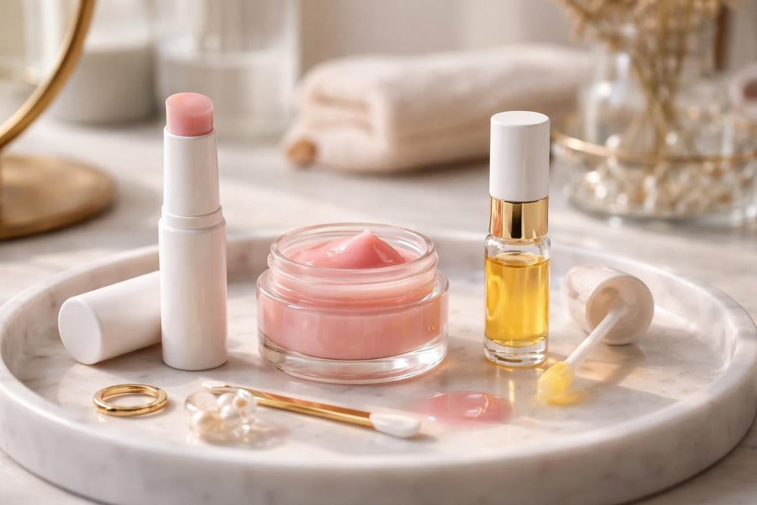Budget lip balm, lip mask, and lip oil