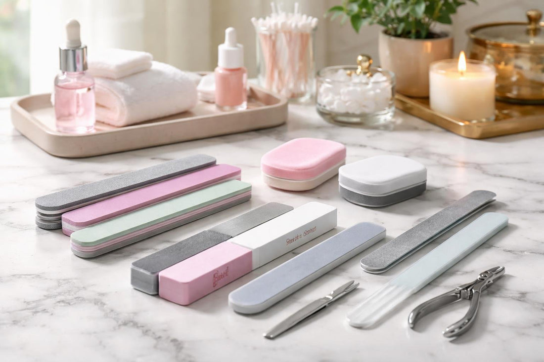 Budget nail files and buffers set for home manicures