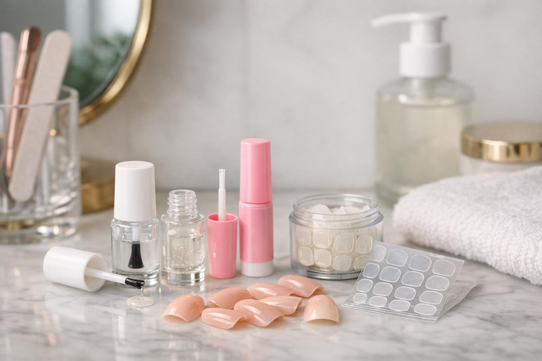 Affordable false nail glue adhesives for long lasting press ons