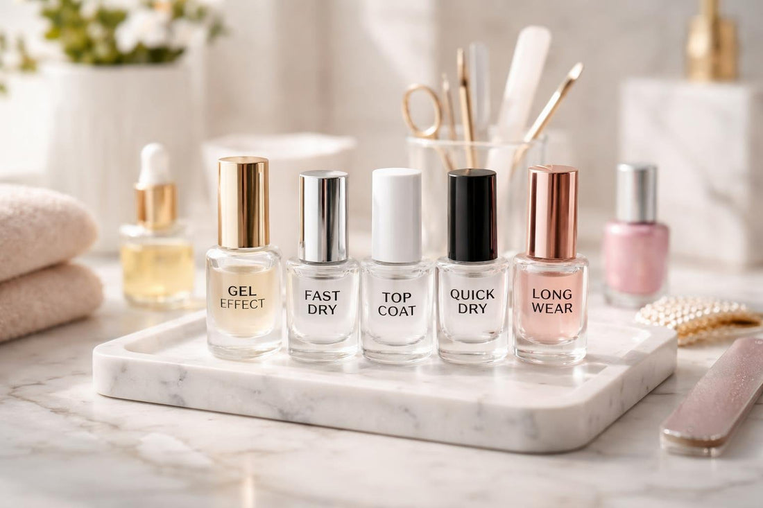 Budget nail polish top coats for glossy chip-resistant manicures