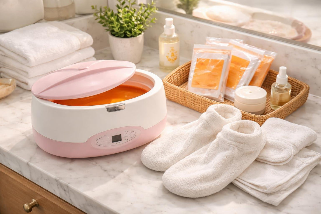 Budget-friendly at-home paraffin bath therapy setup for hands