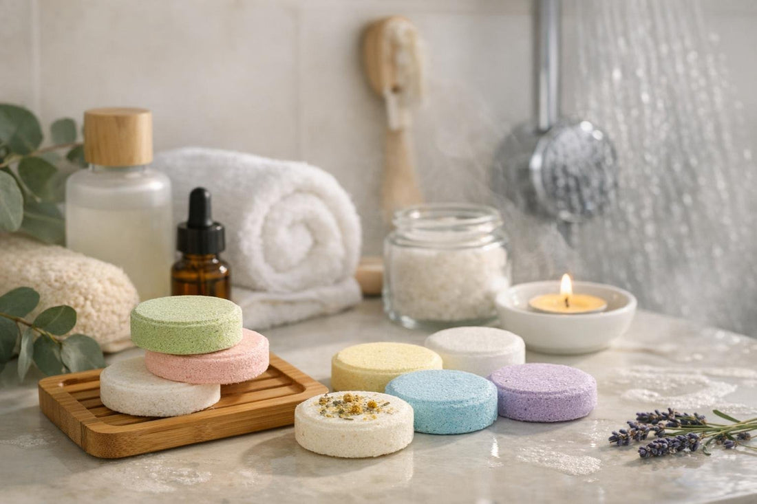 Budget aromatherapy shower steamers for a spa-like shower