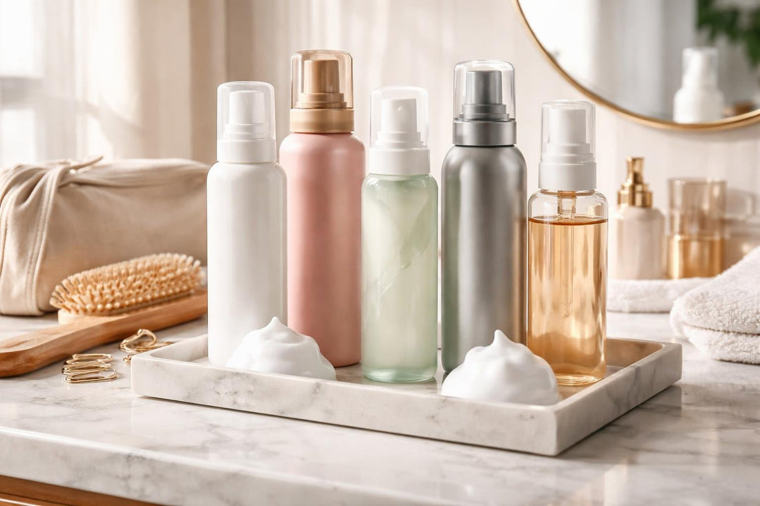 Budget professional styling foam for volume and hold at home