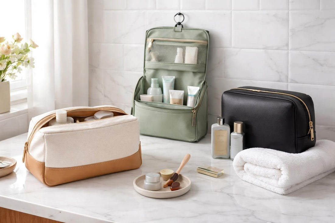 Budget toiletry bags for travel and gym essentials
