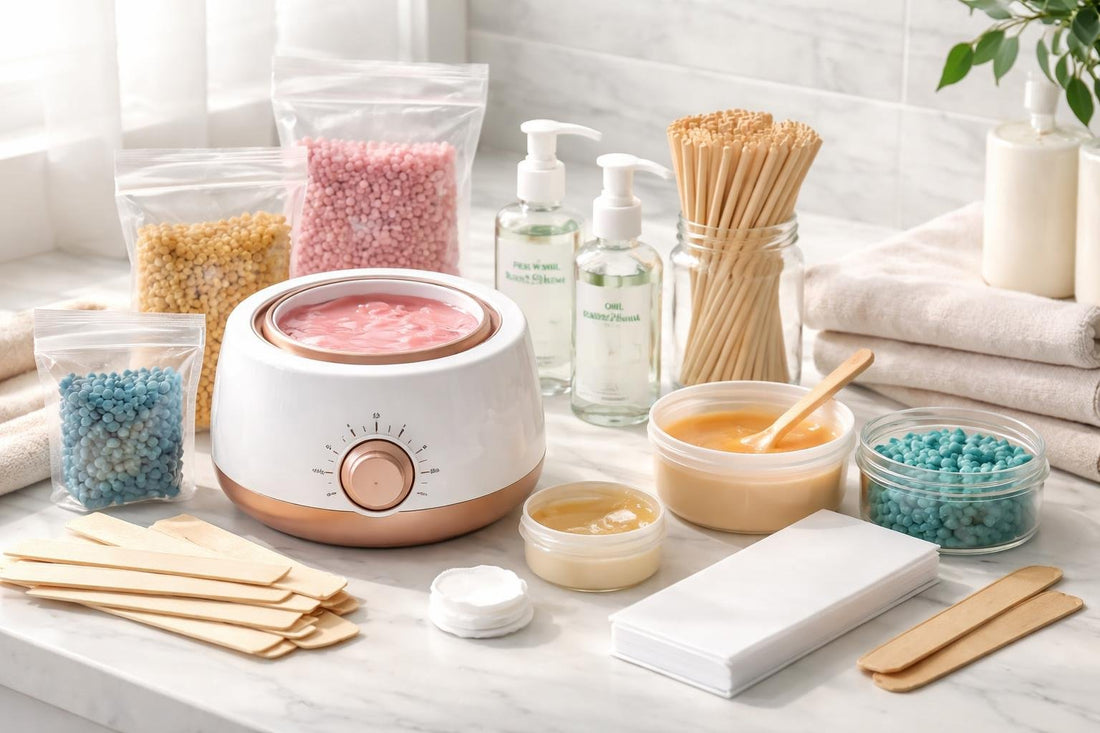 Budget wax warmer and hair removal accessories for home use