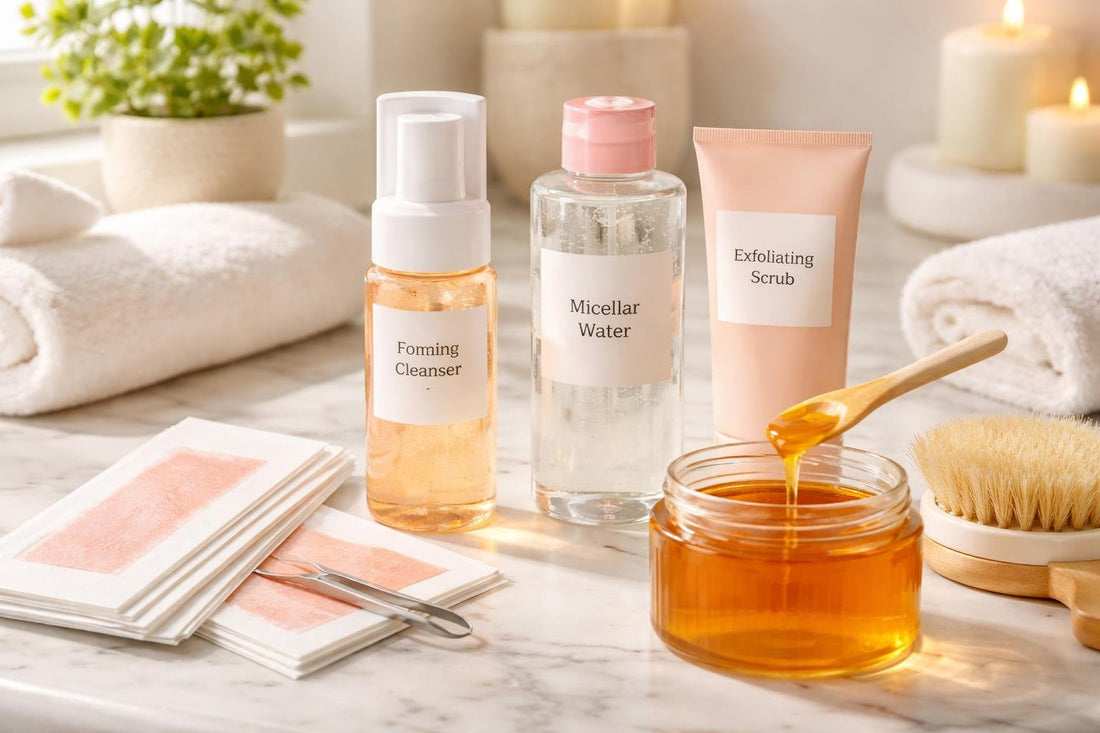 Budget waxing and skin cleanser routine for smooth skin