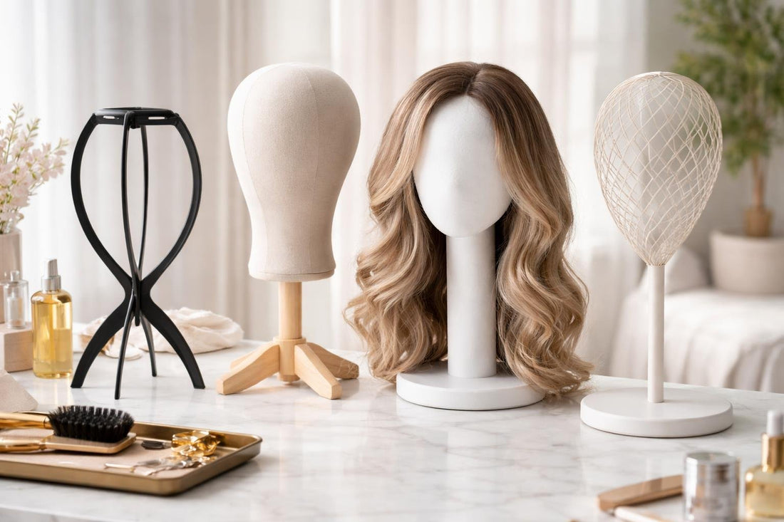 Budget wig head stand options for home styling