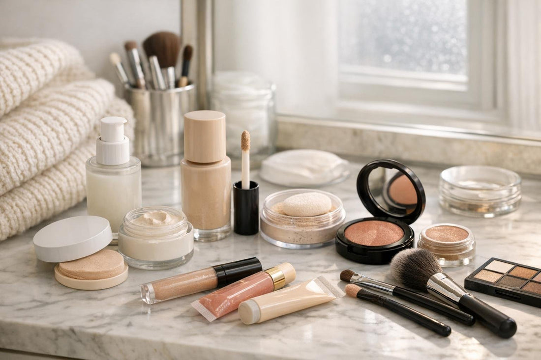 Beginner face makeup essentials routine for Canada winter