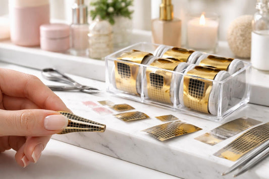 Properly placed nail form for clean nail extension