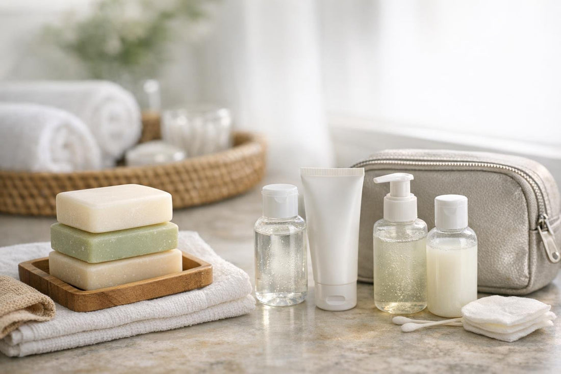 travel-friendly facial cleansing bars and liquid cleansers Ontario