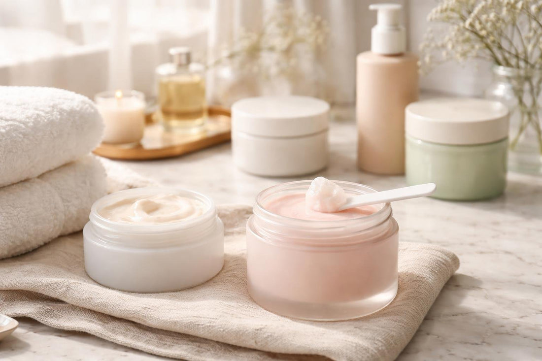 gentle cleansing balm and jar with spatula