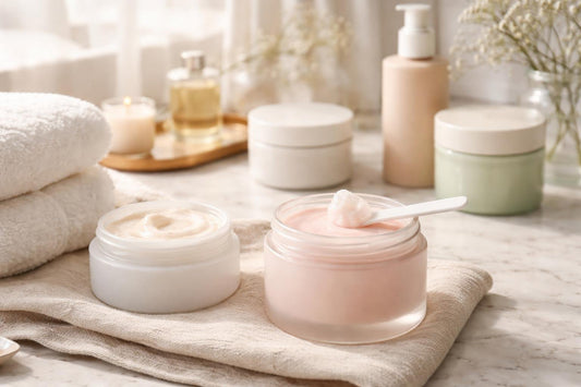 gentle cleansing balm and jar with spatula