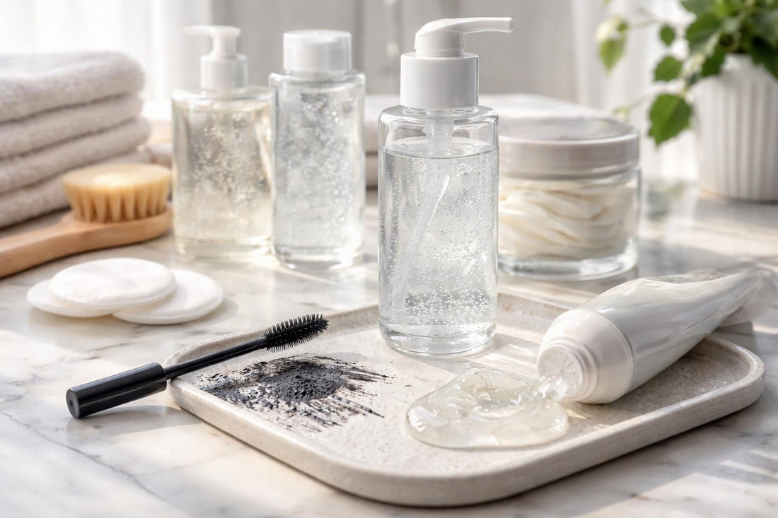 cleansing gel removing waterproof mascara for dry skin