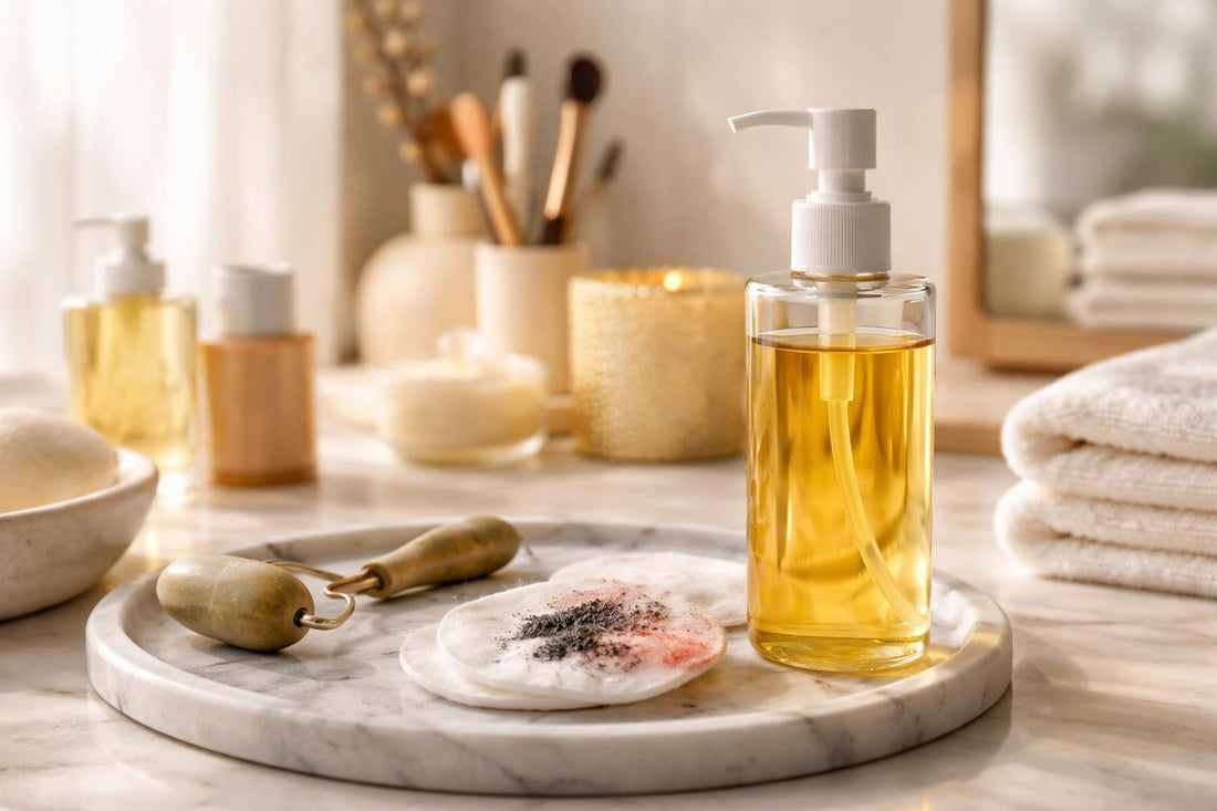 Cleansing oil melting waterproof mascara and long-wear makeup