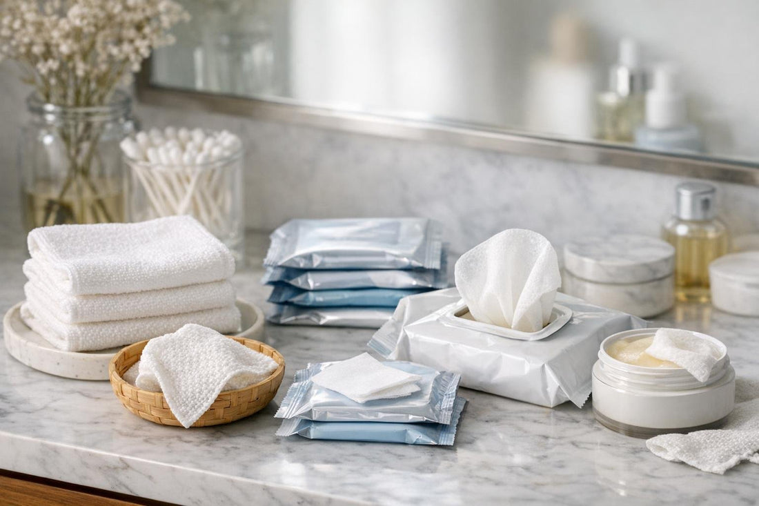 Facial cleansing cloths and towelettes for beginner to pro