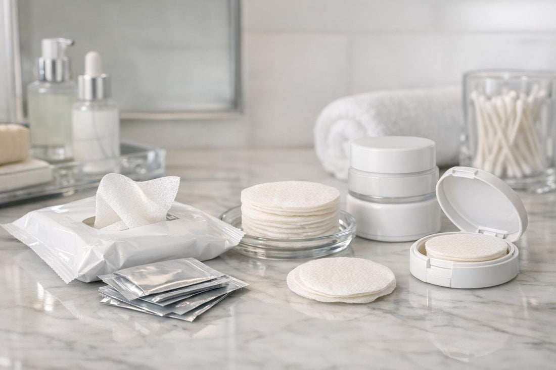 Clinical antiperspirant wipes and pads on counter