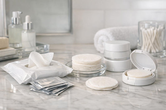 Clinical antiperspirant wipes and pads on counter