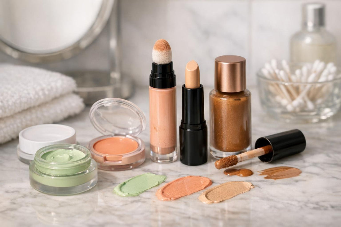 Concealers and color correctors for redness