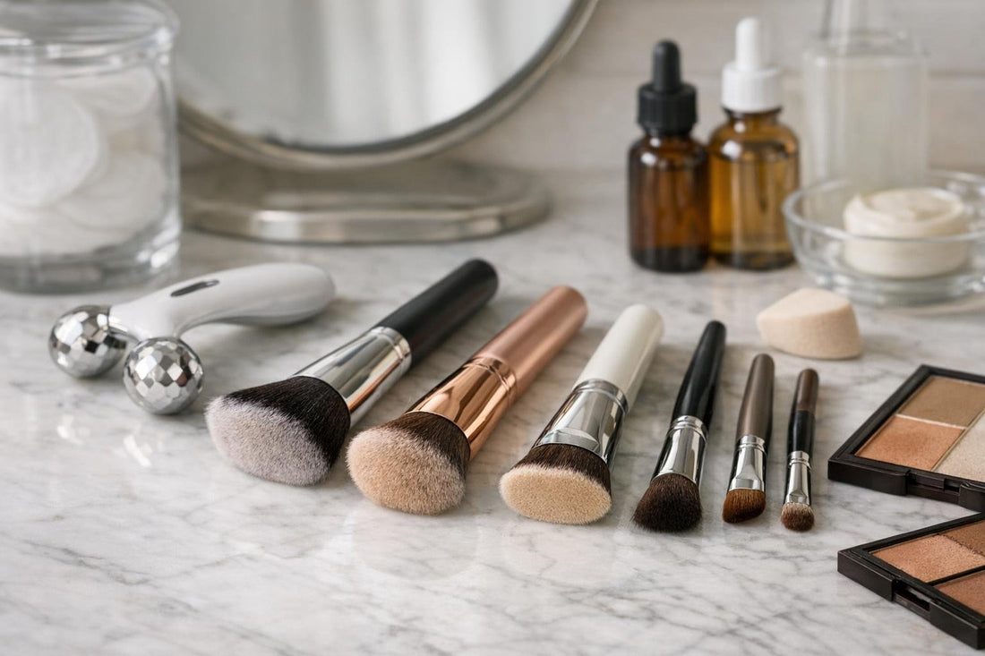 Budget contour brushes and ergonomic face massagers