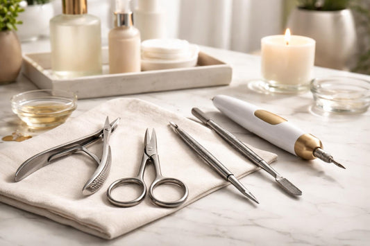 vs of professional cuticle scissors and grooming tools