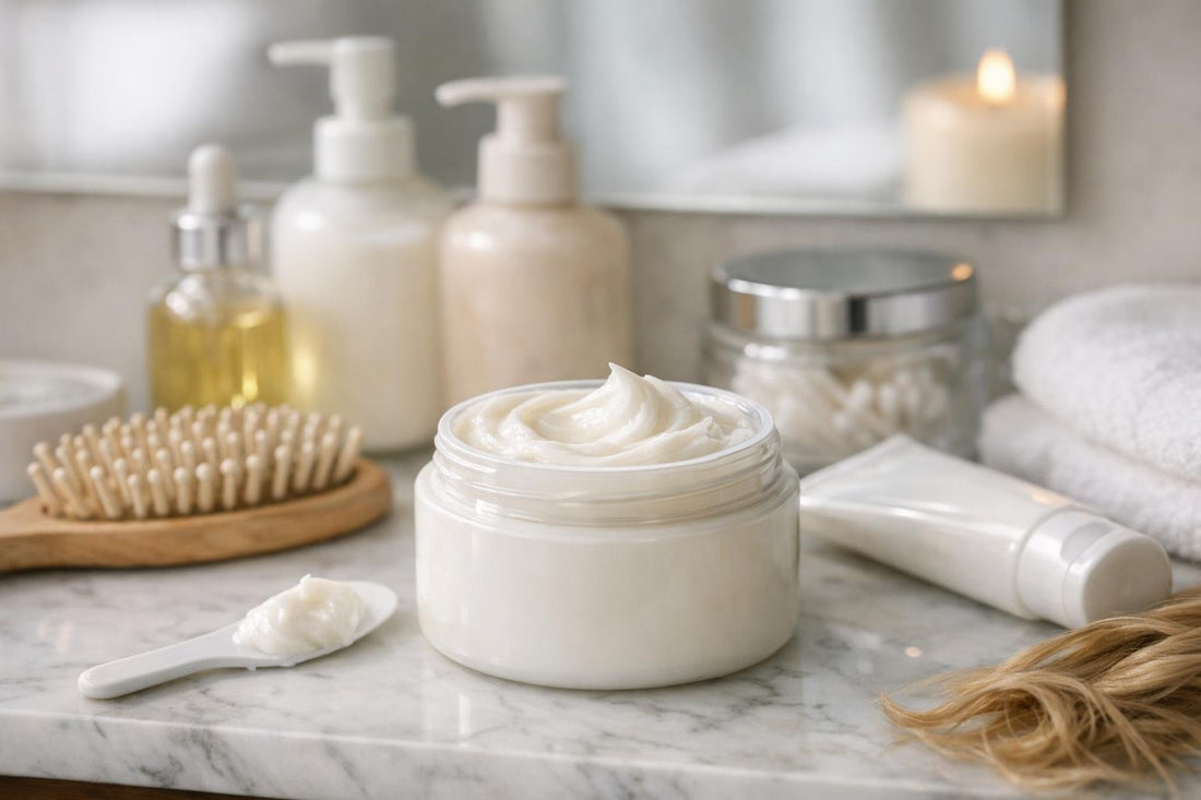 Deep hair conditioner mask for dry damaged hair shine