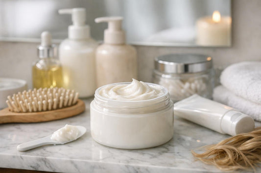Deep hair conditioner mask for dry damaged hair shine