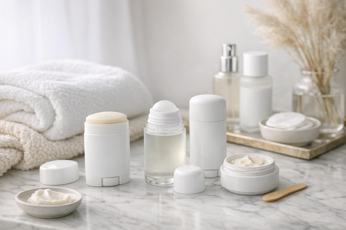 Deodorant collection for sensitive skin in winter
