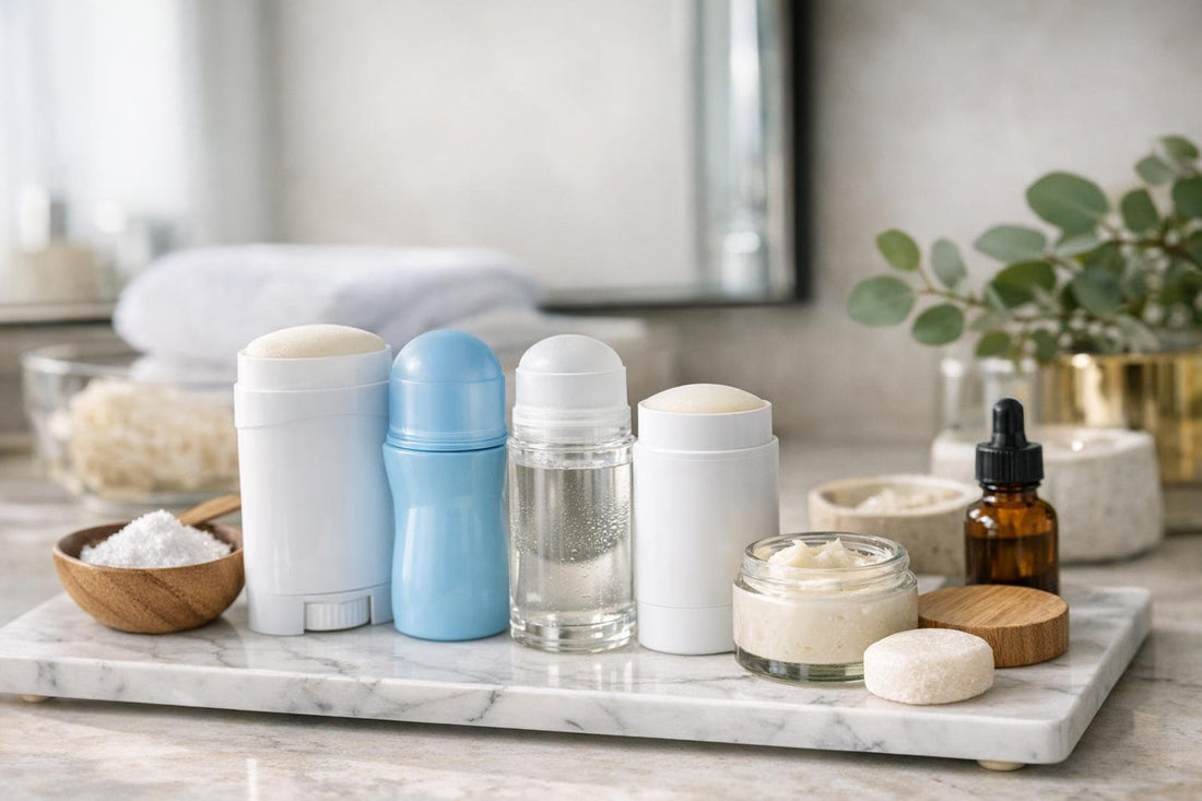 assorted deodorants and antiperspirants for sensitive skin