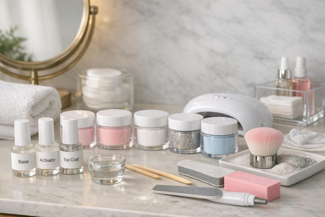 Dip manicure essentials collection at-home kit display