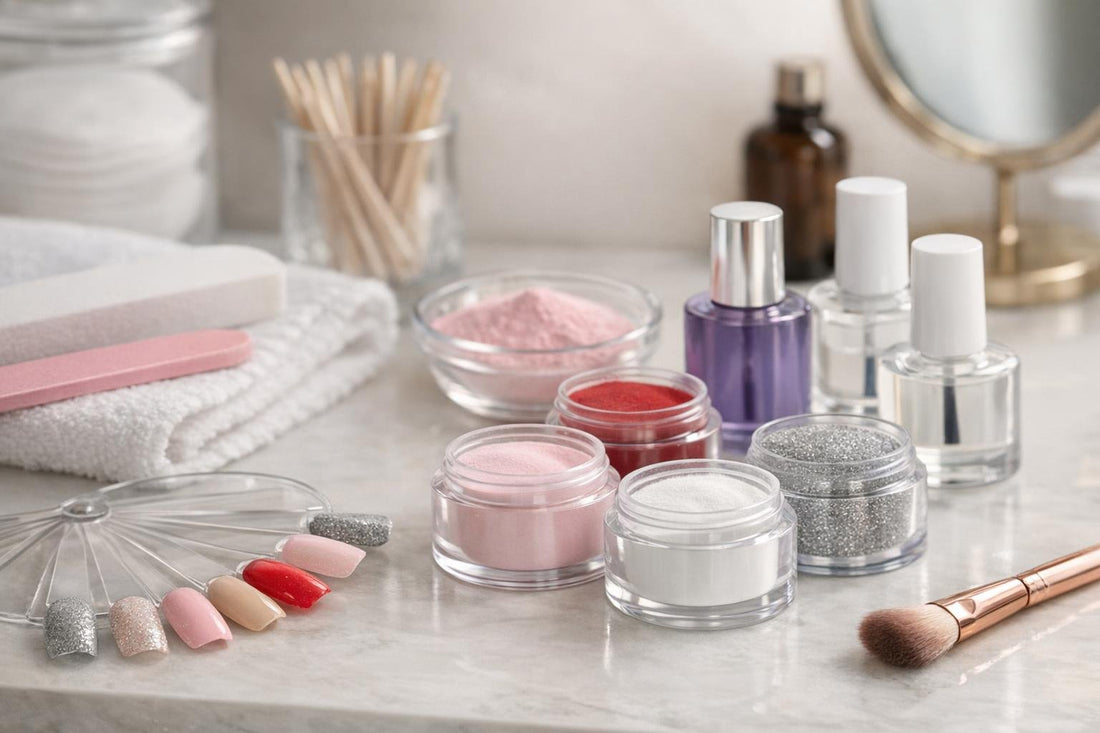 dip manicure powders sample swatches for Ontario beginners