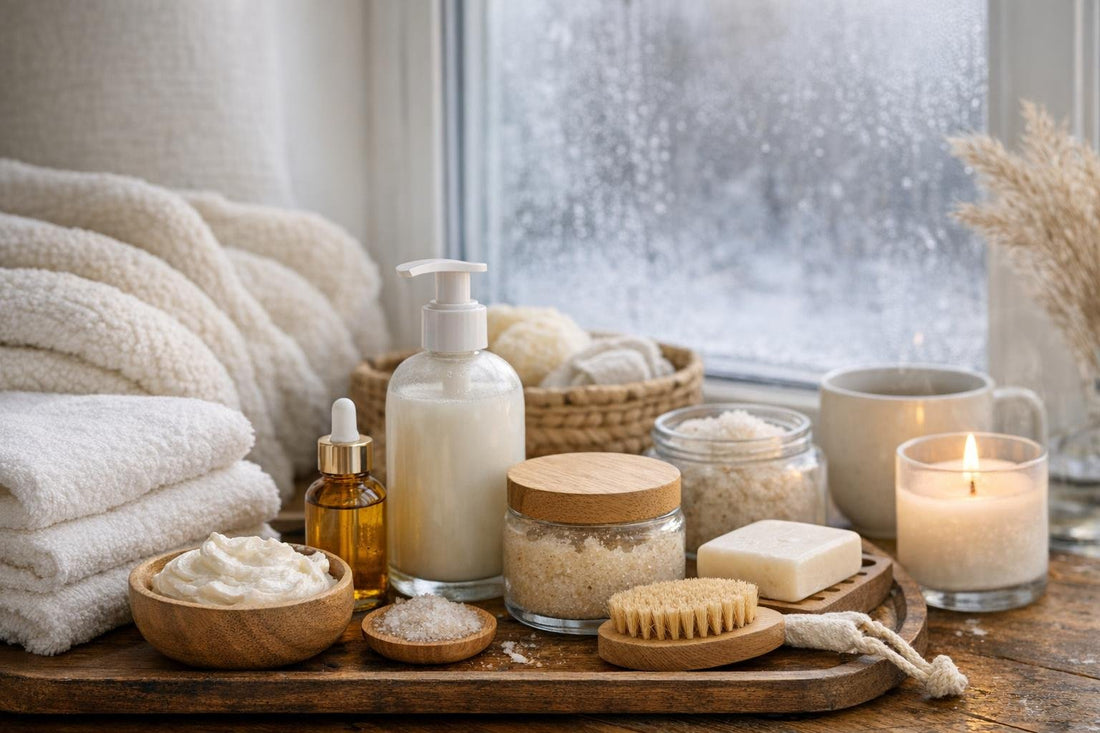 Cozy bath and body routine for dry Canadian weather