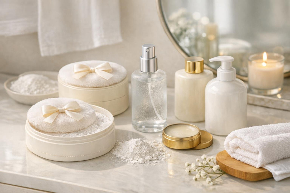 fragrance dusting powders and alternatives for sensitive skin