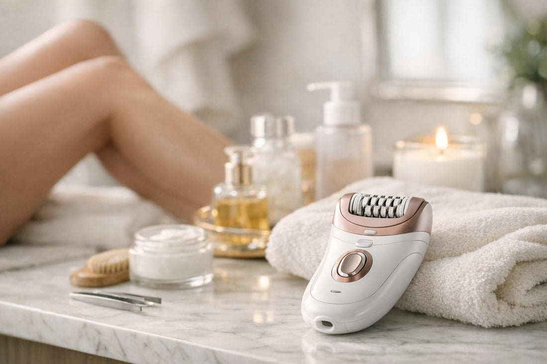 Epilator hair removal device for smooth legs at home