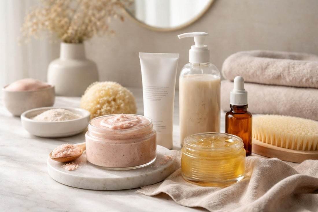 Gentle body exfoliation options for sensitive skin