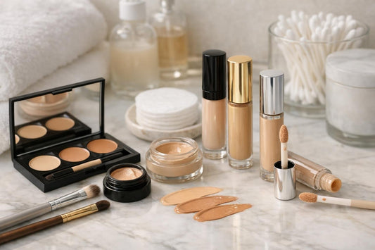 under-eye concealer shades and brushes for sensitive skin