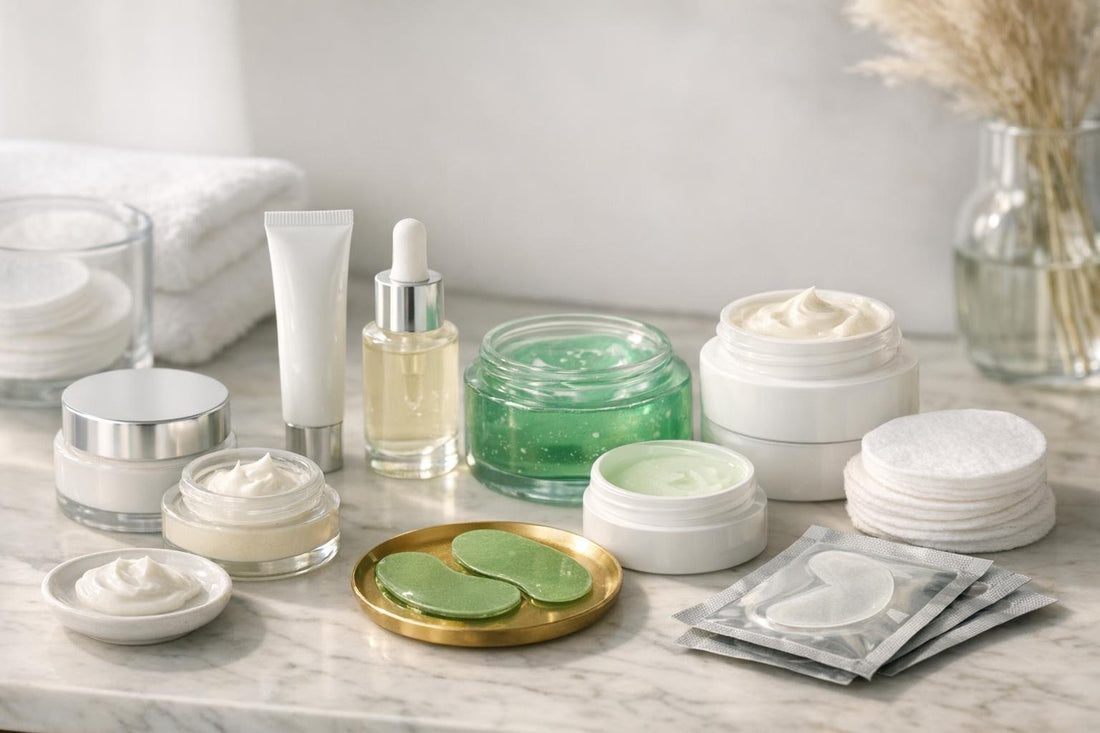selection of eye creams and alternatives for sensitive skin