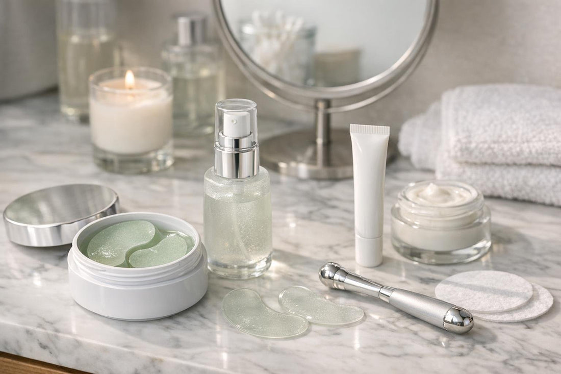 Toronto skincare routine with under-eye product
