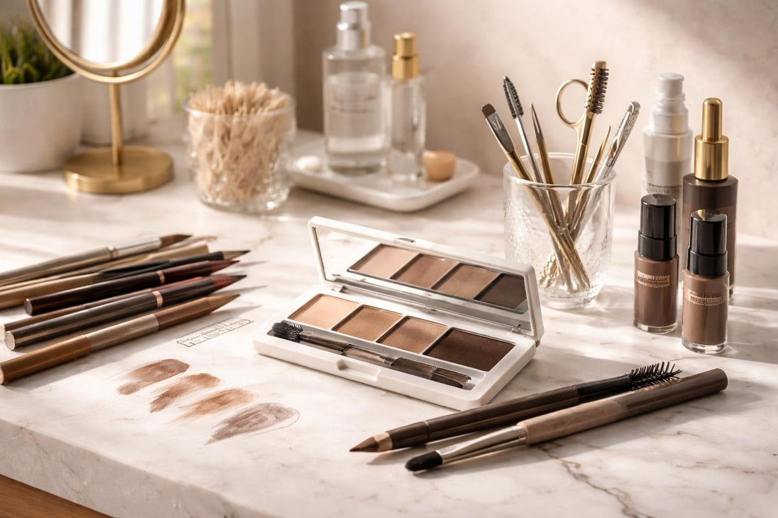 Colour matching eyebrow shades for natural looking brows at home