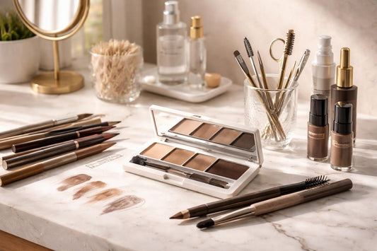 Colour matching eyebrow shades for natural looking brows at home